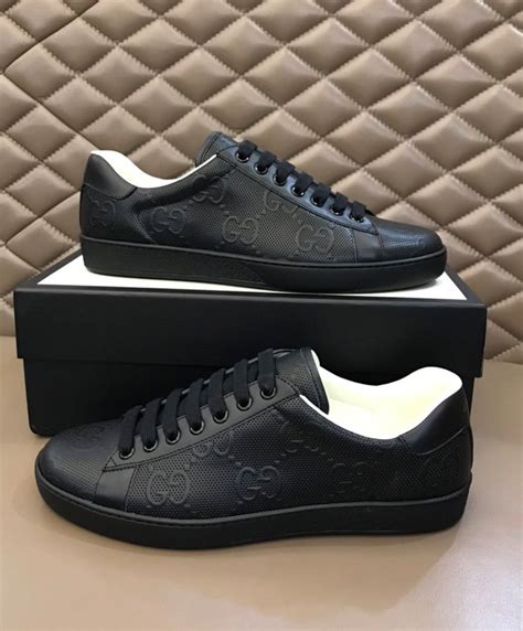 gucci black ace sneakers|gucci ace gg suede sneakers.